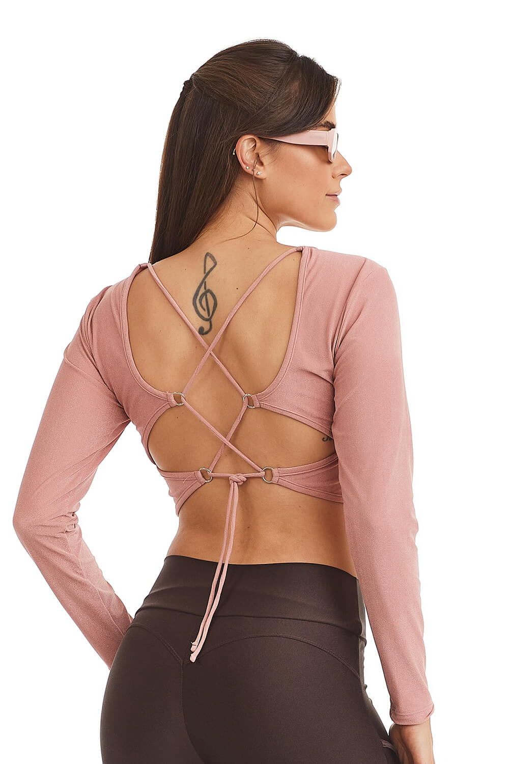 Cropped Manga Longa Peace