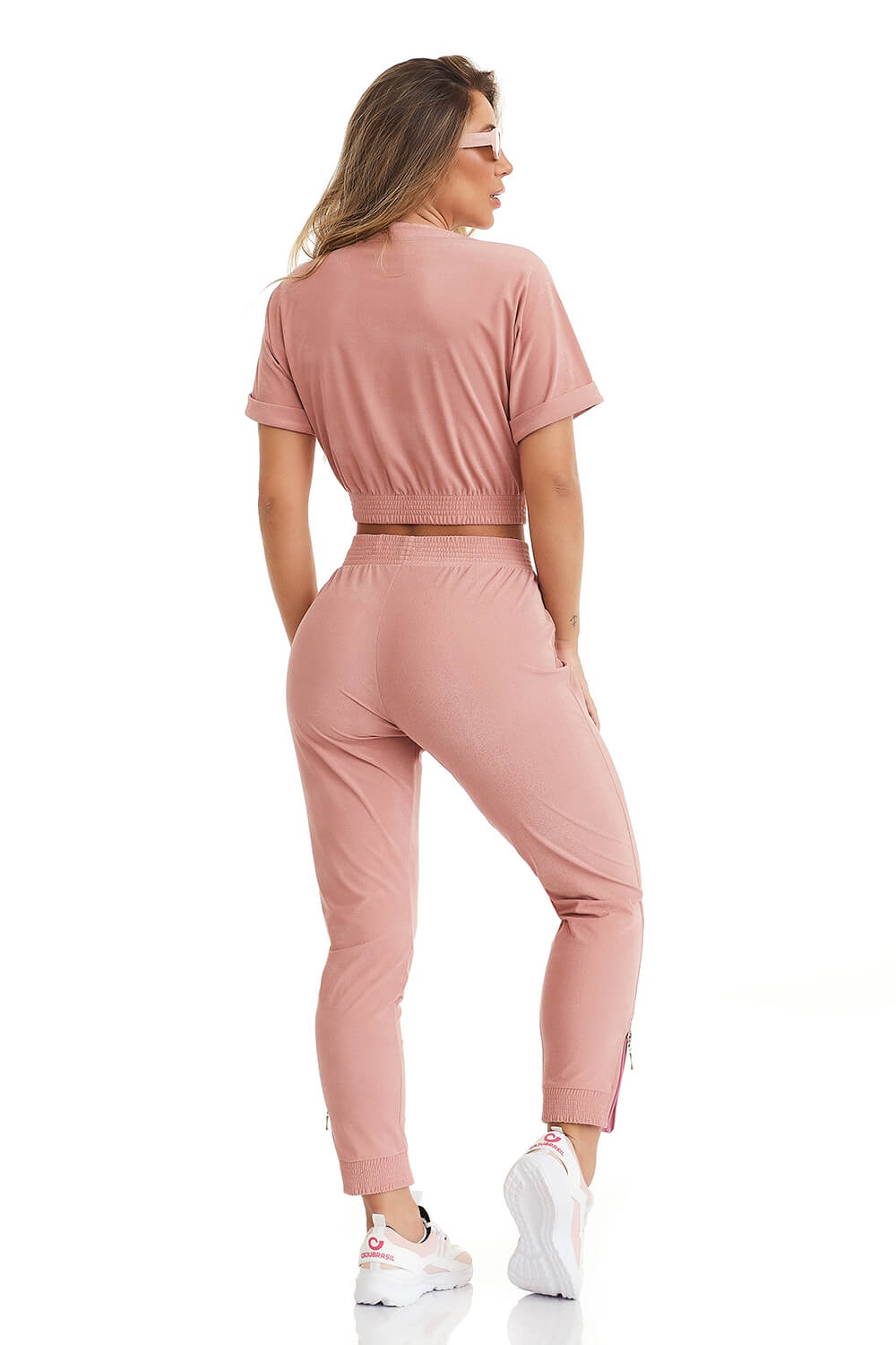Cropped Fitness Sweet Rose