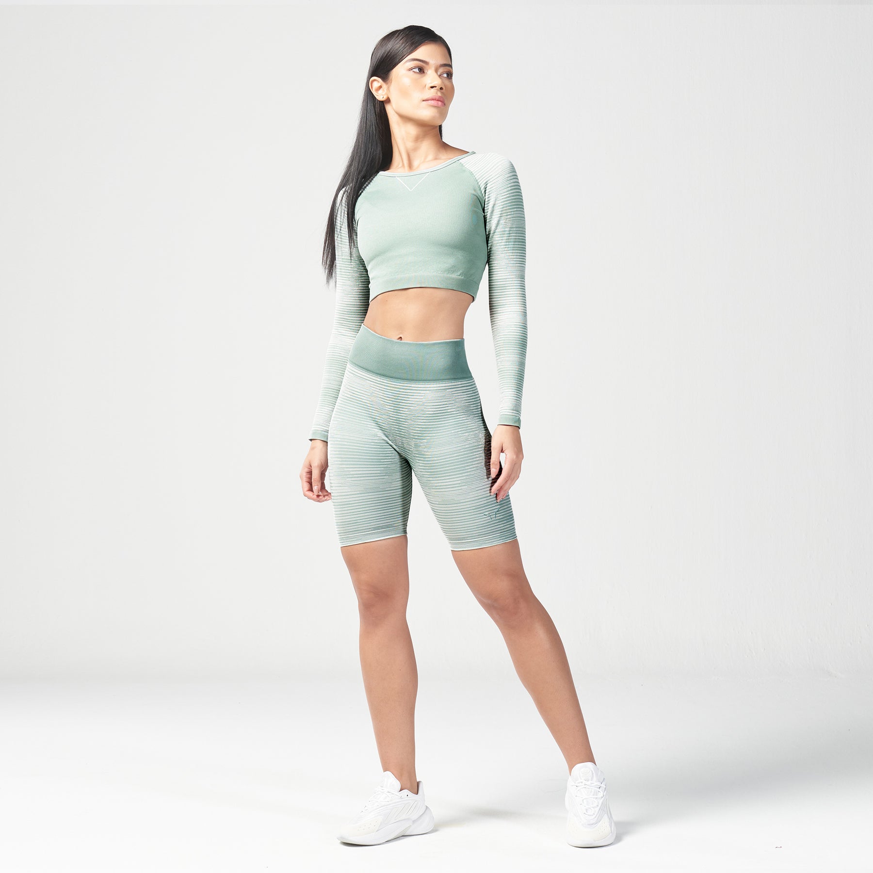 Infinity Reflection Seamless Crop Top