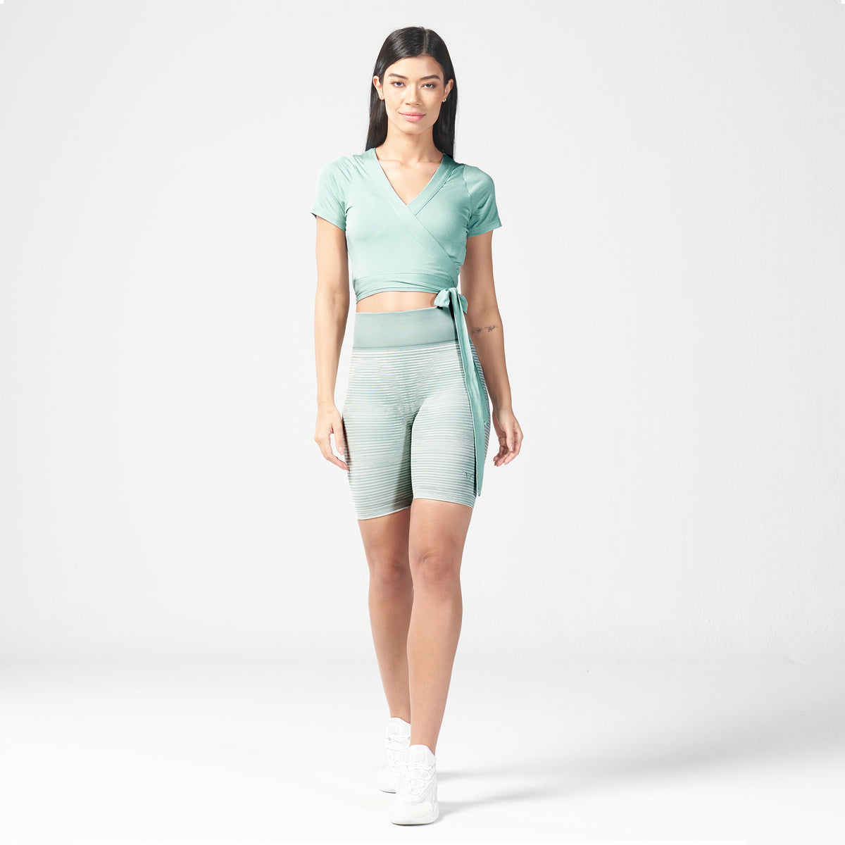 Infinity Reflection Seamless Crop Top