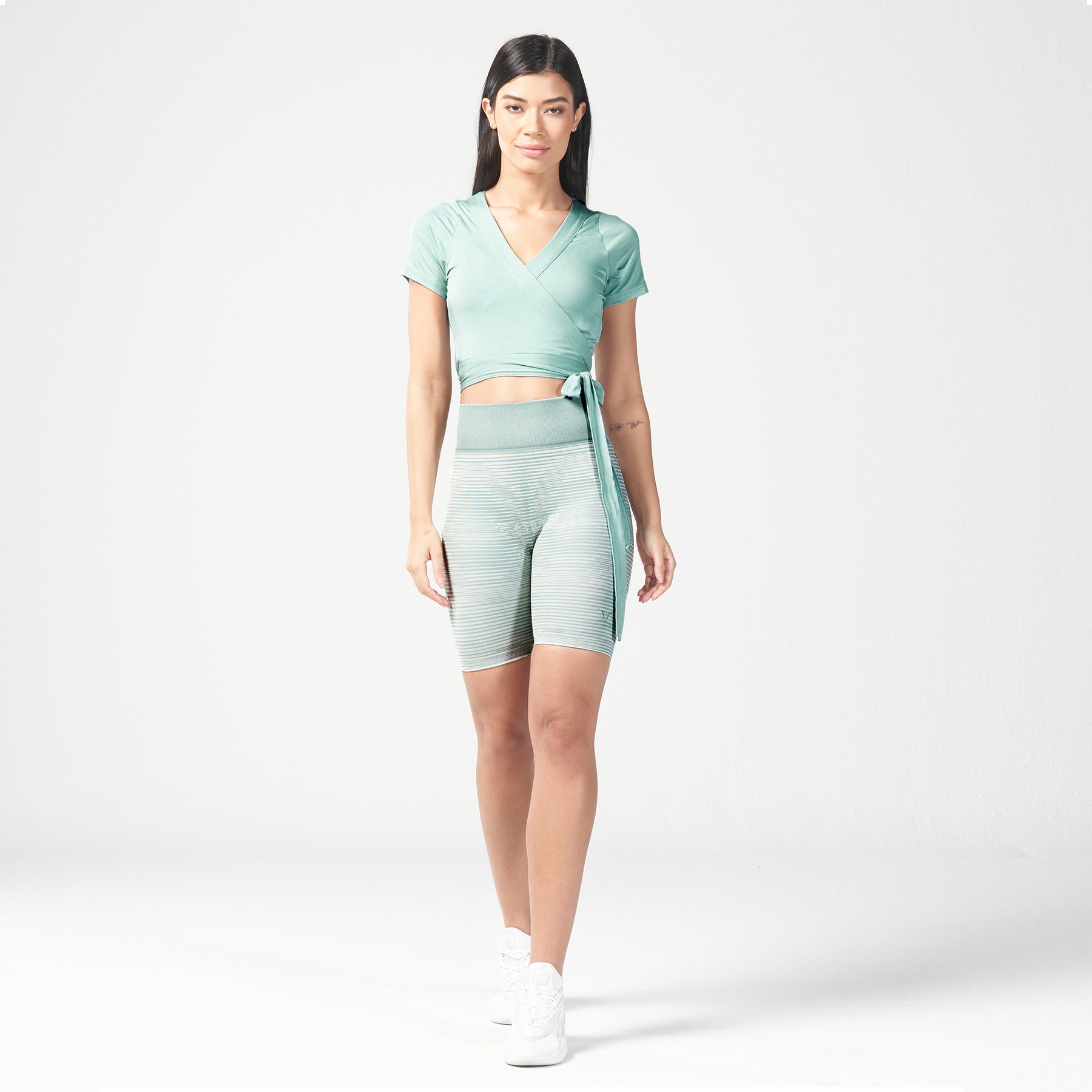 Infinity Reflection Seamless Crop Top