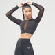 Code Mesh Insert Crop Top