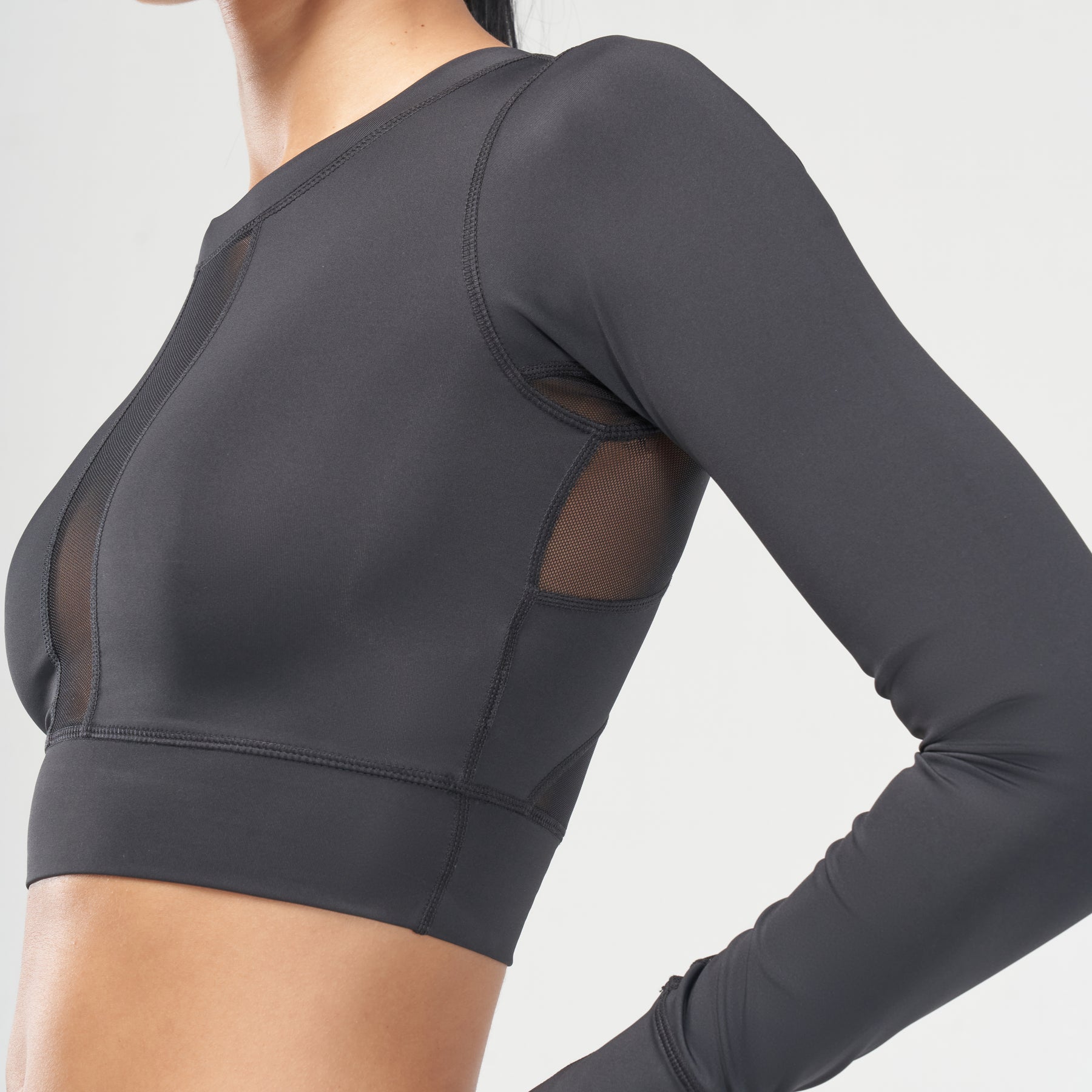 Code Mesh Insert Crop Top